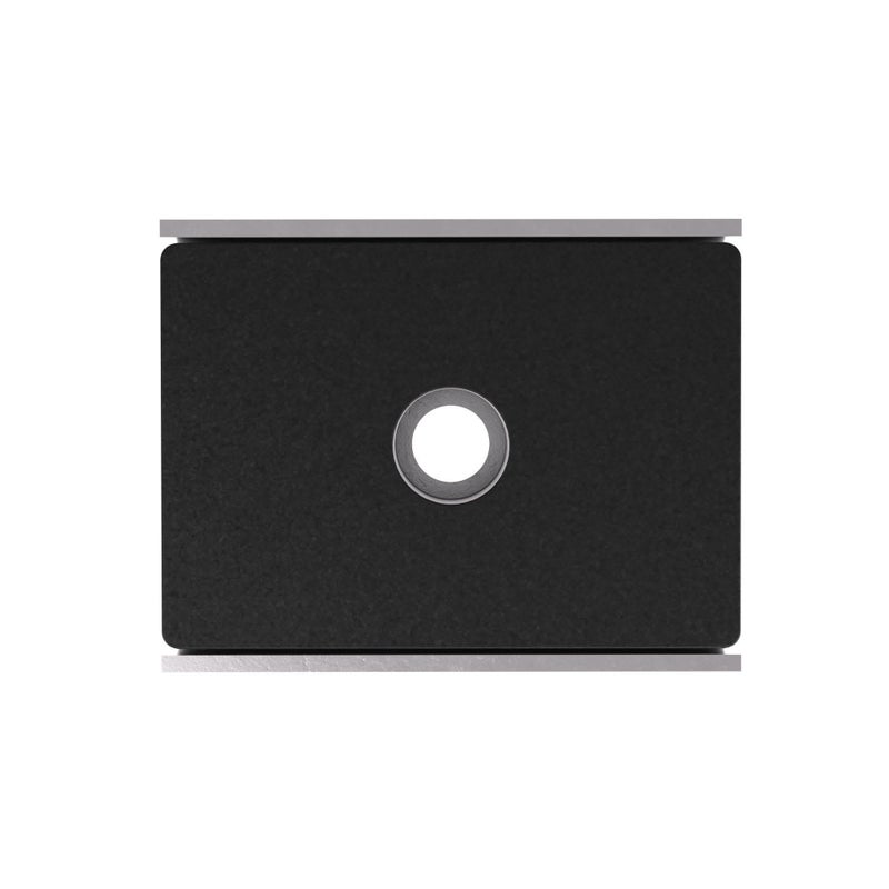 Master Magnetics مجموعة مغناطيسات السيراميك من ماستر ماغنيتيكس - مستطيلة مع ثقب مركزي، مطلية بالزنك، بطول 1 بوصة، عرض 0.875 بوصة، ارتفاع 0.25 بوصة، قوة سحب 7 أرطال، فضي، عبوة من 20، CA403CNX20 - Image 3